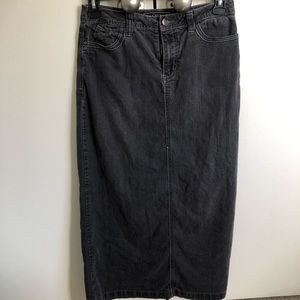 Dark jean skirt
